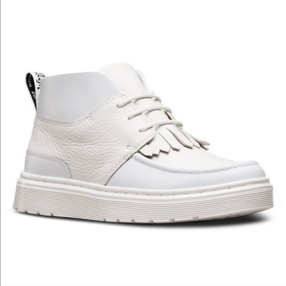 Dr Martens jemima chukka white leather shoes